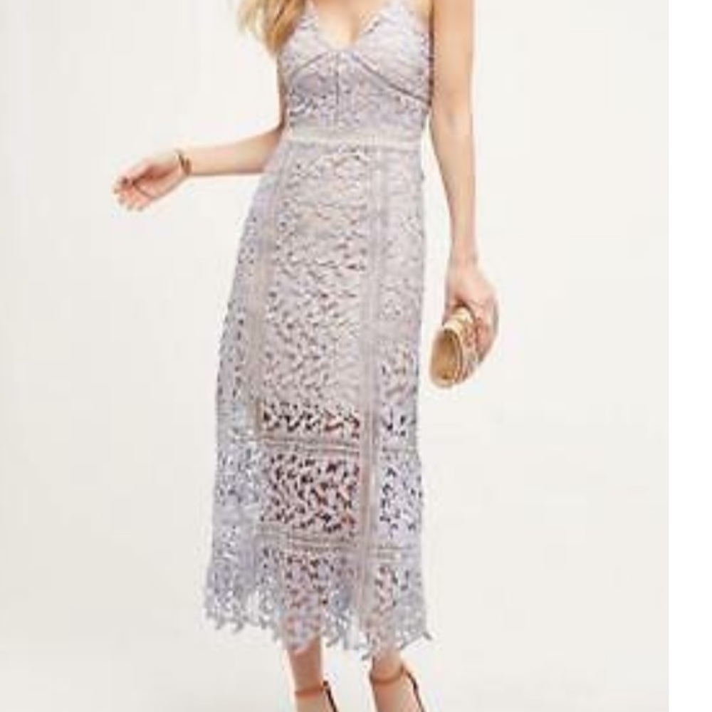 Anthropologie HD in Paris Celane Lace Midi Dress